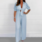 💥Lastday! Hurry up！！💥FREE SHIPPING✈️👗Draped pleated × simple solid color jumpsuit set