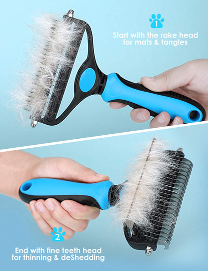 🐾  Last Day Special Price £9.99 !  🏆 Professional Deshedding Tool For Dogs And Cats – Gentle On Skin, Efficient Grooming & Comfortable Grip Design ✂️