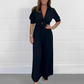 💥Lastday! Hurry up！！💥FREE SHIPPING✈️👗Draped pleated × simple solid color jumpsuit set