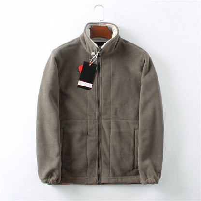 [Seasonal sale]  Double-sided solid fleece pockets Jacket