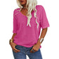 🌸Women's Solid Color V-Neck T-shirt