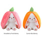 🍓 LAST DAY PROMOTION - 43%OFF🍓Strawberry Bunny Transformed into Little Rabbit🎀 Fruit Doll Plush Toy🐰