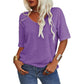 🌸Women's Solid Color V-Neck T-shirt
