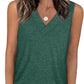 🔥Women's Sleeveless V-Neck Slimming Loose Fit Casual Tank Top T-Shirt
