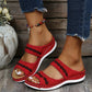 Leather Sandals Diabetic Walking Cross Sandals