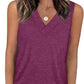 🔥Women's Sleeveless V-Neck Slimming Loose Fit Casual Tank Top T-Shirt