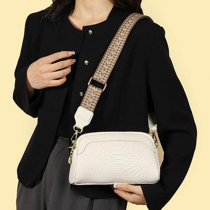 🔥Hot Sale 49% OFF🔥Women Cowhide Alligator Pattern Crossbody Bag