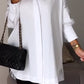 🎁Big Sale 2025🎁💥-Lapel Shirt with Slit
