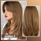 🎉Last Day Sale 50% Off🎉Wig long hair Layered Bangs Wigs