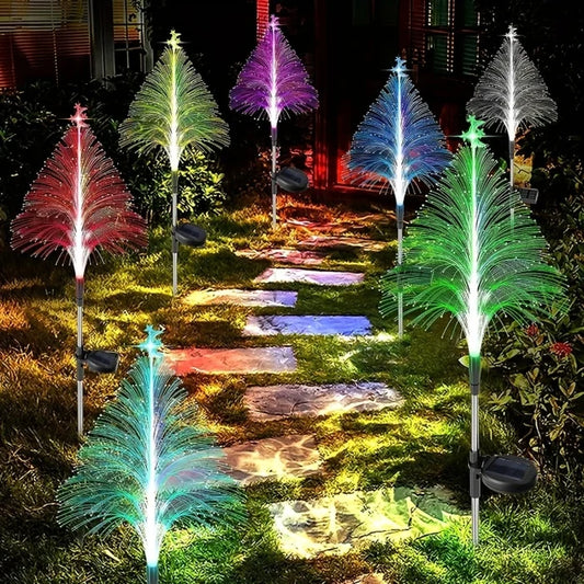 🎅【Christmas Gift🎁】7 Color Changing Solar Christmas Trees Lights🎄