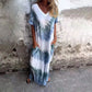 🎁NEW STYLE 49% OFF🎁Casual Loose Printed V-Neck Long Dress