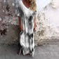 🎁NEW STYLE 49% OFF🎁Casual Loose Printed V-Neck Long Dress