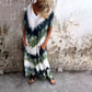 🎁NEW STYLE 49% OFF🎁Casual Loose Printed V-Neck Long Dress