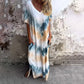 🎁NEW STYLE 49% OFF🎁Casual Loose Printed V-Neck Long Dress