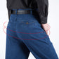 Men’s High Waist Straight Fit Jeans(49% OFF)