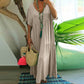 Women’s Casual Long Dress with Short Sleeves