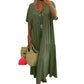 Women’s Casual Long Dress with Short Sleeves