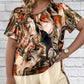 Trendy 2 Piece Set - Print Short Sleeve Tee & Shorts