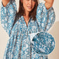 🍊Women's Vintage Floral Pleated Half Sleeve Flowy Dress