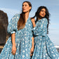 🍊Women's Vintage Floral Pleated Half Sleeve Flowy Dress