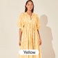 🍊Women's Vintage Floral Pleated Half Sleeve Flowy Dress