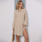 Women's Flared Sleeve Polka Dot Dress