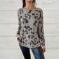 Italiaanse t-shirt met lange mouwen voor dierenprint voor vrouwen