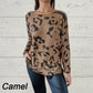 Italiaanse t-shirt met lange mouwen voor dierenprint voor vrouwen