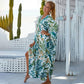Casual Flowing V-Neck Long Swimsuit Cover Ups