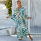 Casual Flowing V-Neck Long Swimsuit Cover Ups