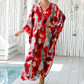 Casual Flowing V-Neck Long Swimsuit Cover Ups
