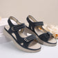 Women’s Wedge Sandals with Hook & Loop Straps