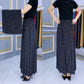 Elastic Waist Pleated Maxi Skirt