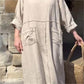 Casual Breathable Solid Color Round Neck Dress