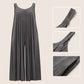 Women's Wide-Leg Jumpsuit with Adjustable Straps