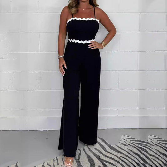 💕50% OFF! Elegant women's suspender jumpsuit 👗 with chest pads