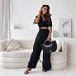 Set With Elastic Pants And Shirt