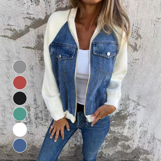 💥49%OFF💥Women's Creative Denim Splicing Jacket