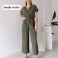 💖 Women's V-Neck Short-Sleeve Casual Jumpsuit