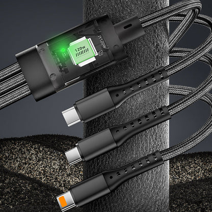 120W 3-in-1 Fast Charging Cable