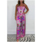 🔥New Arrival 50% OFF⚡50K+ SOLD!💝Spaghetti Strap Printed Top & Loose Women's Pants 2-Piece Set
