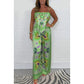 🔥New Arrival 50% OFF⚡50K+ SOLD!💝Spaghetti Strap Printed Top & Loose Women's Pants 2-Piece Set