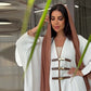 Long Sleeve V-neck Muslim Jalabiya for Women