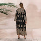 Women's Plus Size Round Neck Loose Printed Maxi Dress