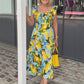 Plus size Lemon print tunic dress