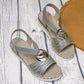 Women's Fashion Open-toe Wedge Sandals with Elastic Strap