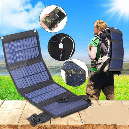 USB port 20W5V portable solar foldable battery panel