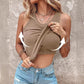 💖Last Day Special Price ￡9.99!!💖Ribbed Stretchy Tank Top with Shelf Bra