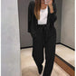 🔥Hot sale🔥Women's Knitted Buttoned Jacket and Pants Two-piece Set