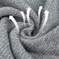Women's Autumn Knit Drawstring Hooded Coat